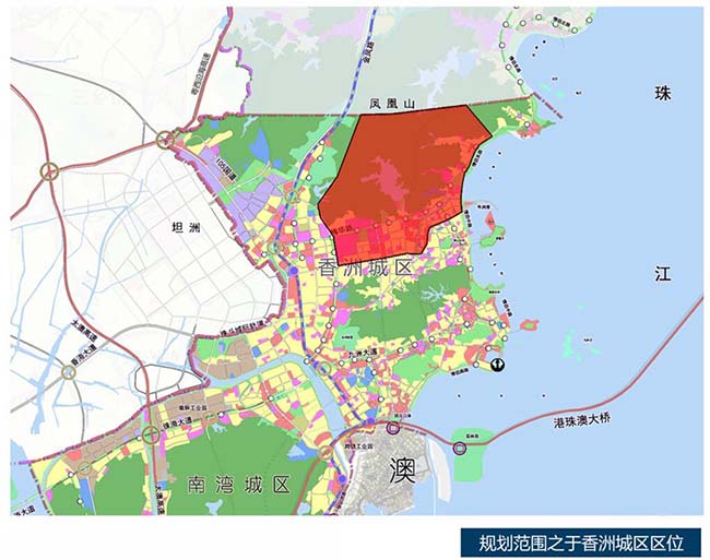珠海香洲区城区地图